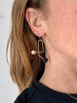 Atom Earrings Gold