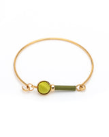 Globe Bracelet Gold Olive