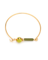 Globe Bracelet Gold Olive