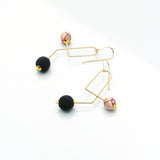 Atom Earrings Gold