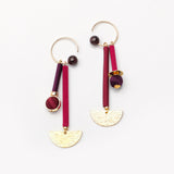 Lumi Earrings Burgandy / Plum