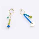 Miro Hoop Studs Blue (sample)
