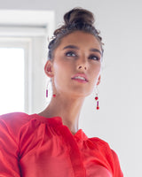 Miro Earrings Red and Pink