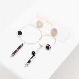 Sale Miro Monochrome Earrings Silver