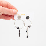 Sale Miro Monochrome Earrings Silver