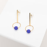 Sale Hoopies cobalt blue / gold (slight imperfection)