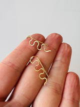 Squiggly Linear earrings