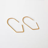V tip Arch Earrings in Gold