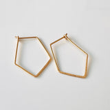 Pentagon Gold Earrings (sample)
