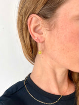 Gwen Earrings Yellow Jade