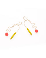 Squiggle Gold Coral / Lime