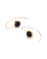 Crescent Earrings Black