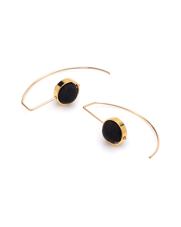 Crescent Earrings Black