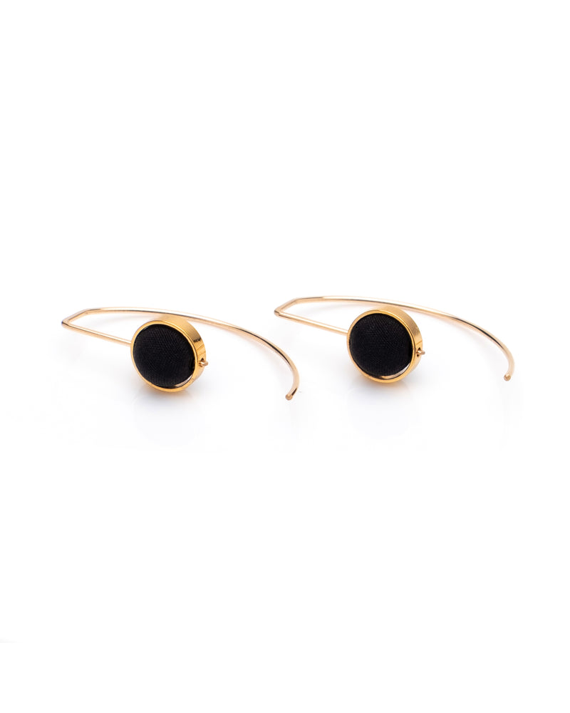 Crescent Earrings Black