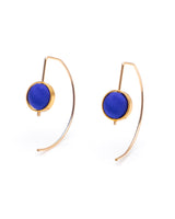 Crescent Earrings Cobalt