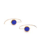 Crescent Earrings Cobalt