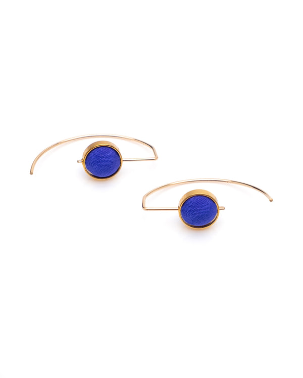 Crescent Earrings Cobalt