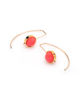 Crescent Earrings Coral