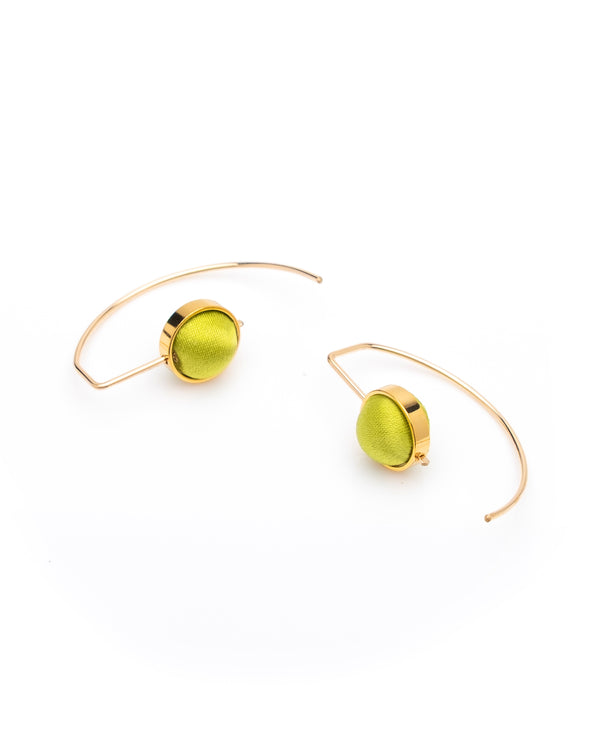 Crescent Earrings Pistachio