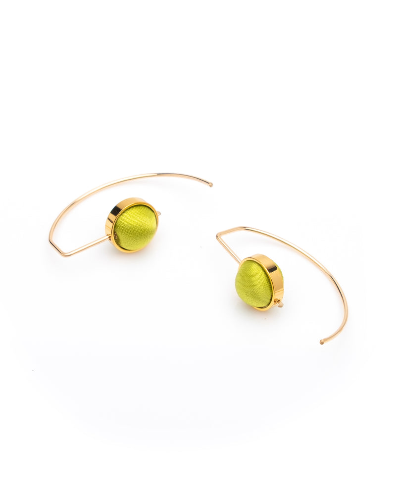 Crescent Earrings Pistachio
