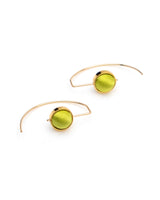 Crescent Earrings Pistachio