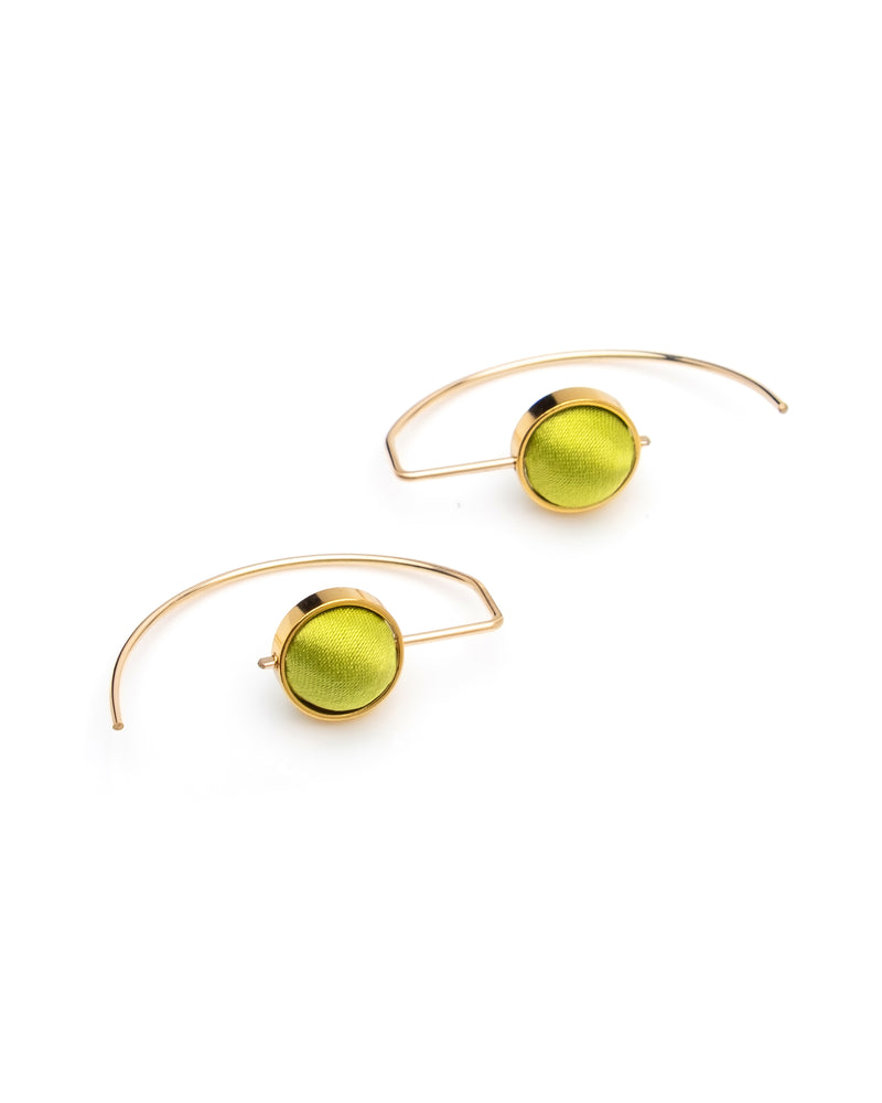 Crescent Earrings Pistachio