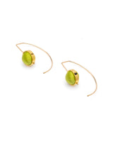 Crescent Earrings Pistachio