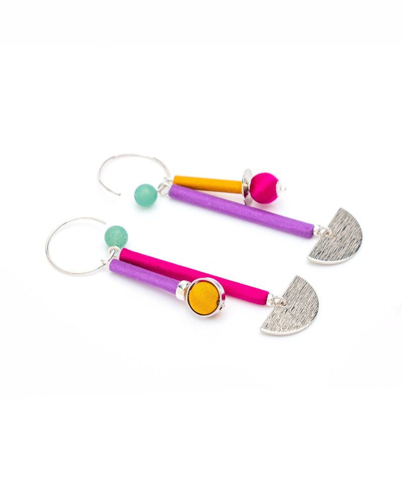 Lumi Magenta Mix Earrings