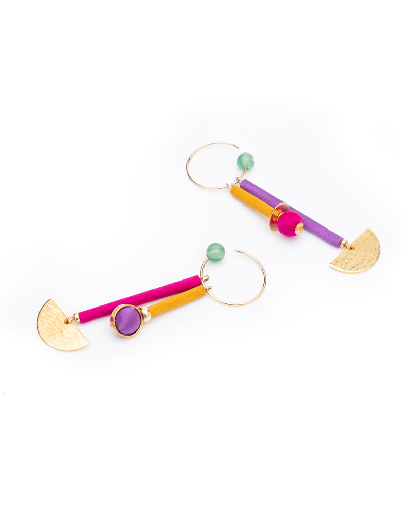 Lumi Magenta Mix Earrings