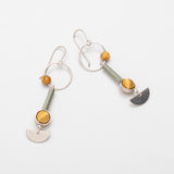 Sale Jets Earrings Silver Ochre / Sage