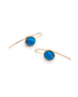 Zia Earrings Peacock Blue