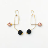Atom Earrings Gold