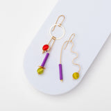 Miro Squiggle Lime / Lavender