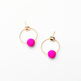 Orbital Textured Hoop Studs