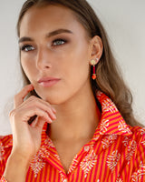 Totem Stud Earrings Gold