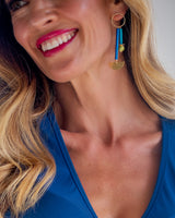 Miro Hoop Studs Blue (sample)
