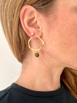 Wavy Gold Hoops