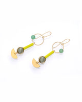 Jets Hook Earrings Neon / Sage