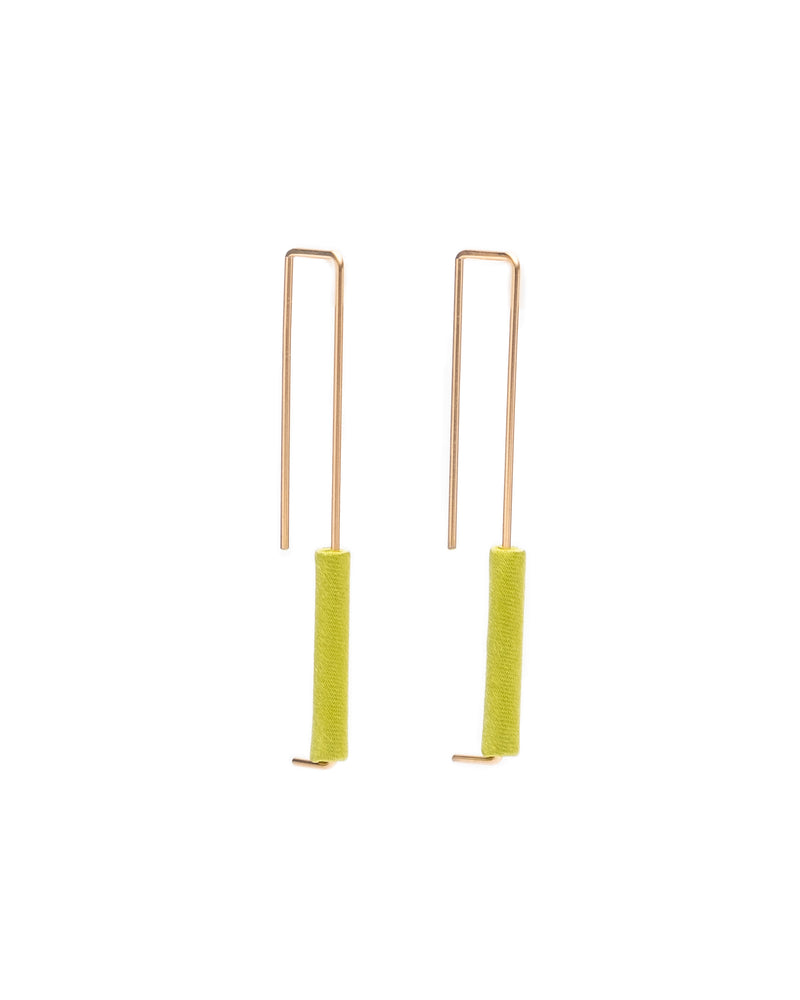 Rectangle Earrings Gold