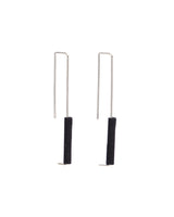 Rectangle Earrings Silver