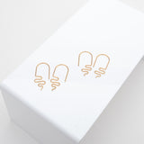 Sale Sample Gold Wave Earrings