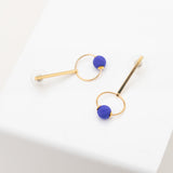 Sale Hoopies cobalt blue / gold (slight imperfection)