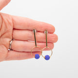 Sale Hoopies cobalt blue / gold (slight imperfection)