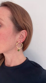 Wavy Gold Hoops