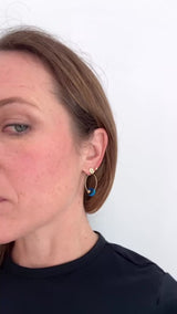 Orbital Textured Hoop Studs