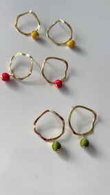 Wavy Gold Hoops