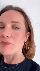 Atom Earrings Gold